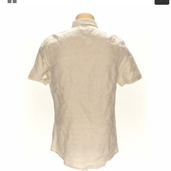 Nordstrom Men's Shop 100% Linen Button up - Picture 2 of 2